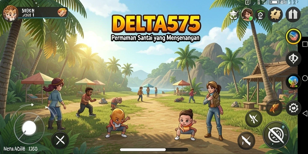 Screenshot gameplay DELTA575 yang menunjukkan serunya bermain.