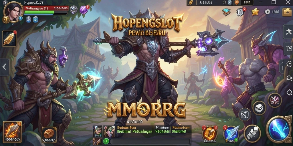 Tampilan layar permainan yang menunjukkan aksi mendebarkan di HOPENGSLOT.