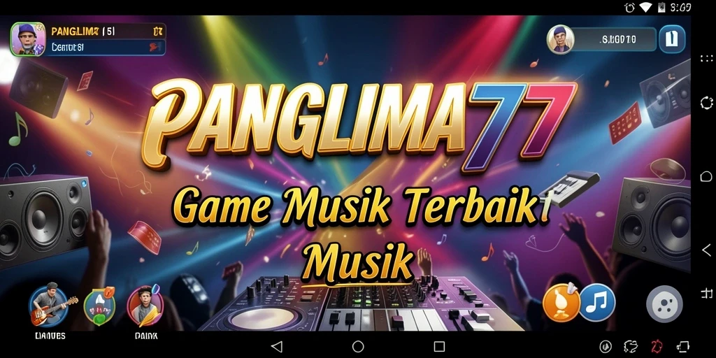 Tampilan menarik dari gameplay PANGLIMA77 yang menampilkan pengalaman musik interaktif.